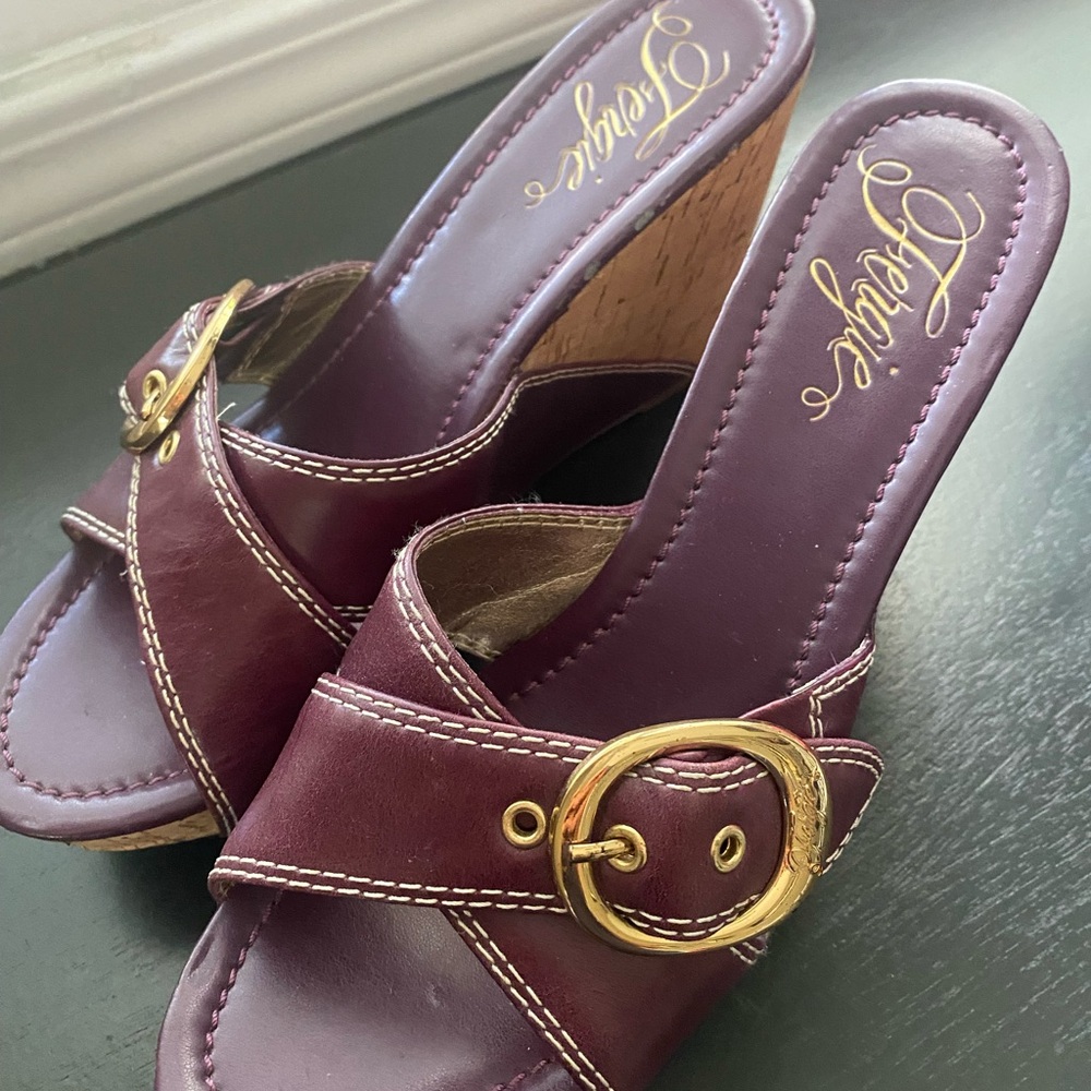 Fergie slip on wedge shoes